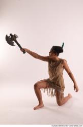 ANISE KNEELING POSE WITH AX 